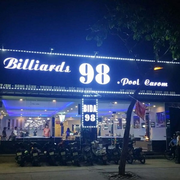 Mẫu biển quảng cáo billiards 98