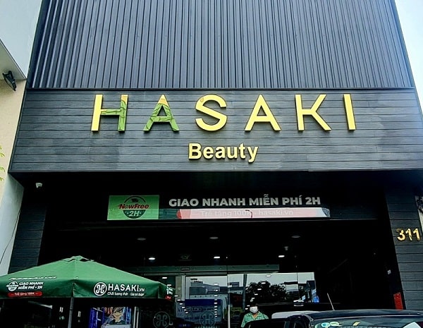 Mẫu biển hiệu mỹ phẩm Hasaki