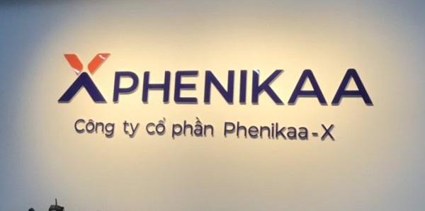 Mẫu logo bằng mica của Công ty Cổ phần Phenikaa - X