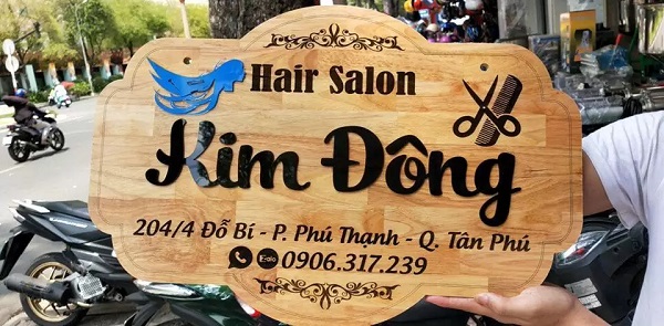 Mẫu logo bảng hiệu của salon làm tóc 