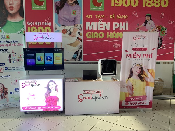 Booth quảng cáo của Seoul Spa - Hệ thống làm đẹp hàng đầu Việt Nam #2