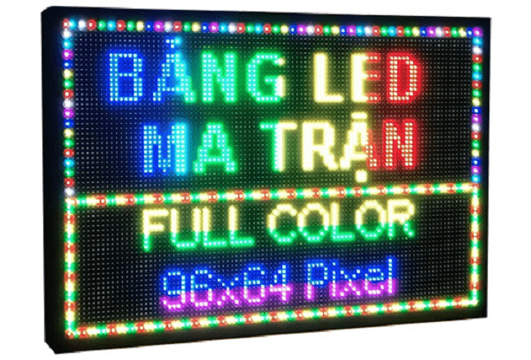 Biển hiệu đèn LED full màu với kích cỡ lớn