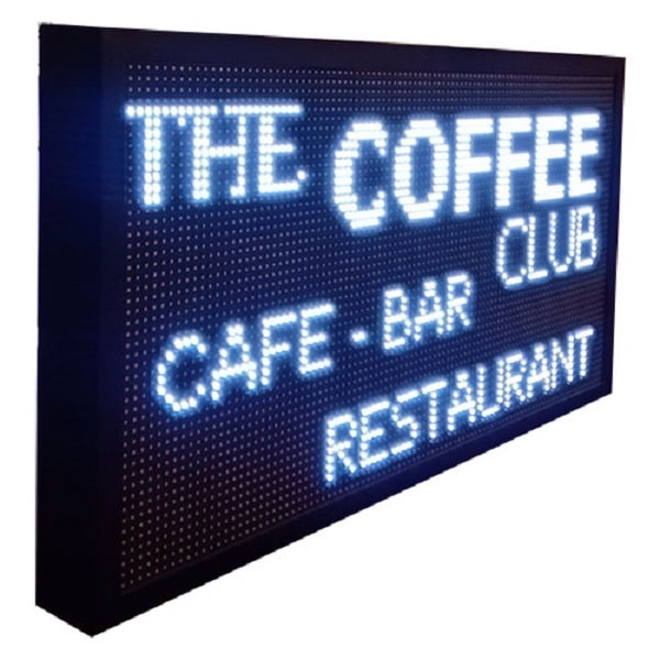 Bảng hiệu đèn led ma trận quảng cáo quán cafe