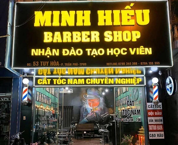 TOP 69 bảng hiệu hớt tóc nam đẹp giá rẻ nhất Sài Gòn  Quảng cáo Hưng  Thịnh Phát